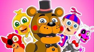  ПЯТЬ НОЧЕЙ В МИРЕ ФРЕДДИ МЮЗИКЛ - FNAF Анимация Пародийная  песня