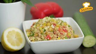 High Protein Rich Salad  Quinoa Tofu Protein Salad  Tasy and Healthy Protein Recipes