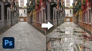 Create Realistic Puddles in Photoshop
