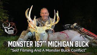 Monster 167 Michigan Buck - Self Filming And A Monster Buck Conflict