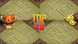 NEW TOP 20 TH11 WAR BASE + LINK  ANTI HYBRID BASES  TOP 20 BEST TH11 WAR BASE DESIGN  COC