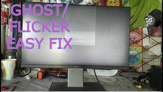 Dell U2414H computer monitor ghostflicker problem