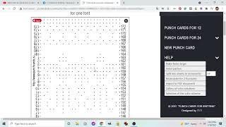 How to use Punchcards.ru to make your own Knitting Machine Punchcard