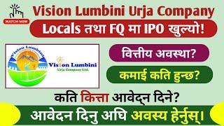 Vision Lumbini Urja Company IPO Update  Upcoming IPO in Nepal