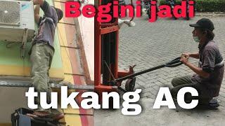 cara tukang AC bekerja