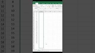 Simple Steps to Add Serial Number in Excel  #shorts #exceltips #exceltricks