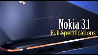 Nokia Smartphone  Nokia 3.1 Full Specifications
