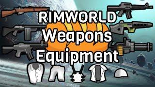 Weapon and Clothing selection in Rimworld 1.5