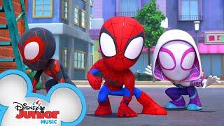 Time to Spidey Save the Day Music Video  Marvels Spidey and His Amazing Friends  @disneyjunior