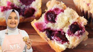 These better than bakery BLUEBERRY MUFFINS are literally the BEST. Easy moist recipe