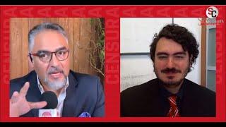 Entrevista  Eloy Caloca del PUEDJS en Sin Censura con Vicente Serrano