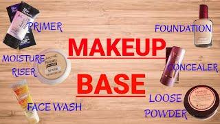 How To Apply Makeup Base - Moisture Primer Foundation Concealer Loose Powder Step By Step