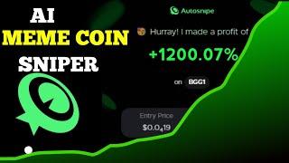 BEST AI TRADING BOT  AUTO BUY & SELL  SOLANA MEMECOIN  COPY TRADING BOT