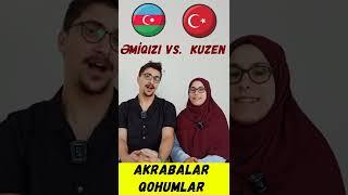 ️ AİLE - Azerice Türkçe Yanlış Anlamalar  Azerbaycan vs Türkiye Türkçesi #shorts