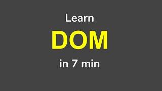 What is DOM  Document Object Model  Beginner Tutorial