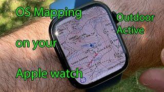 Apple Watch 7  Outdoor Active OS mapping via iPhone 13 Pro Max  wild camping hiking navigation