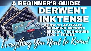 A BEGINNERS GUIDE TO DERWENT INKTENSE  How to Activate Techniques Blending & Much More