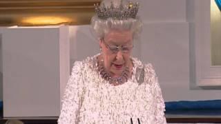 The Queens speech at the State Dinner in Ireland