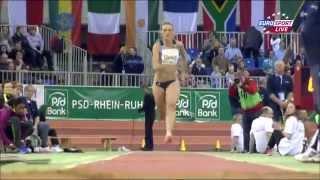 Kristin Gierisch wins triple jump with a PB 14.30 m The PSD Bank Meeting Dusseldorf 2015