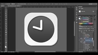 Photoshop Tutorial  How to make a Flat Clock Icon for UI Design  Pikbest.com