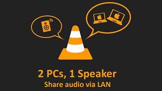 Stream audio via LAN Local Area Network - PC to PC - VLC Only