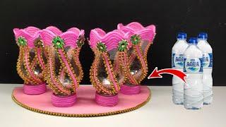 Ide Kreatif - Daur Ulang Botol Plastik Menjadi Vas Bunga Cantik  Plastic Bottle Craft Ideas