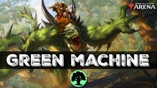 TEARING Through RANKED with PRIMAL GREEN MACHINE  MTG Arena M21 Deck