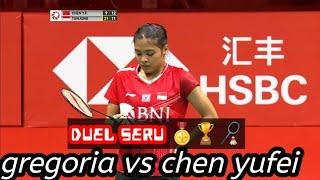 gregoria mariska tunjung vs chen yufei  21-9  14-21  21-16 #badminton