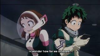 Deku and Ochako bumping into each other and blushing  Boku no Hero Academia Season 4 OVA Episode 1