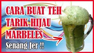 Cara Mudah Buat Buih Teh Hijau Madu Tarik Ais Special