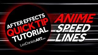 After Effects Tutorial  QUICK TIP  Anime Speed Lines