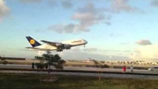 The biggest airplane in the world taking off