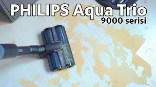 Sağlam paspas atan dikey süpürge? Philips Aqua Trio 9000