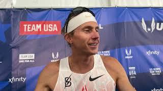 Evan Jager Reacts to 4th Place Finish in 3000m Steeple at US Olympic Trials