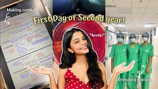 First Day of 2nd Yearl Day in life of a medico clinics hospital visit l AIIMS l MBBS I NEET