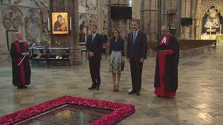 Prince Harry hosts King Felipe VI of Spain at Westminster Abbey