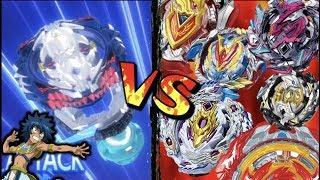 Vise Leopard VS All Super ZTurbo Beyblades  Beyblade Burst Battle