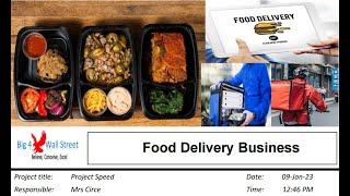 Food Delivery Business   Financial Model