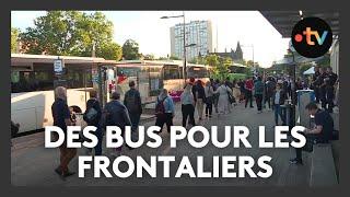 Plus de trains pour les frontaliers vers le Luxembourg  les bus sont pris dassaut