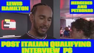 LEWIS HAMILTON MONZA INTERVIEW