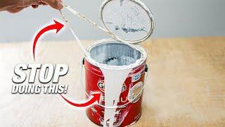 STOP Throwing Away Half-Used Dried-Up Paint Cans How To Fix It To Last Forever Tips & Tricks