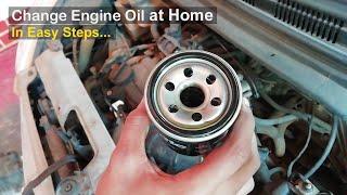 Hyundai Santro  Eon Engine oil change at home Easy steps  Daily Hands