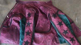 Making Leather Jacket Vintage Cafe racer style  Horween Horse Leather. part 1