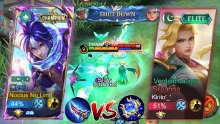 SUPREME CHOU VS TOP GLOBAL SILVANNA IN RANK WHO WILL WIN?  Mlbb Chou Vs Silvanna Intense Match