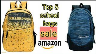 TOP 5 SCHOOL BAGS ON  AMAZON SALE  BY AMAZING SHOPPING
