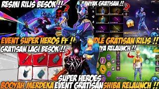 BOCORAN FF  EVENT TERBARU BUNDLE GRATIS EVENT SUPER HEROES SHOTGUN M1014 RELAUNCH M82B GRATIS