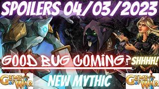 SHHH DONT TELL potential beneficial bug  Gems of War SPOILERS April 3rd 2023  NEW MYTHIC
