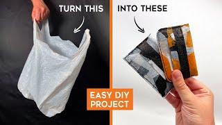 Beginners Guide to Plastic Bag Recycling - How to Make a Wallet