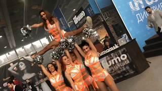 Черлидеры Lucky Demons Cheerleaders на выставке Vape Expo  Лаки Дэмонс группа поддержки 