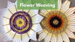 Paper Plate Flower Weaving  Arts & Crafts for Kids